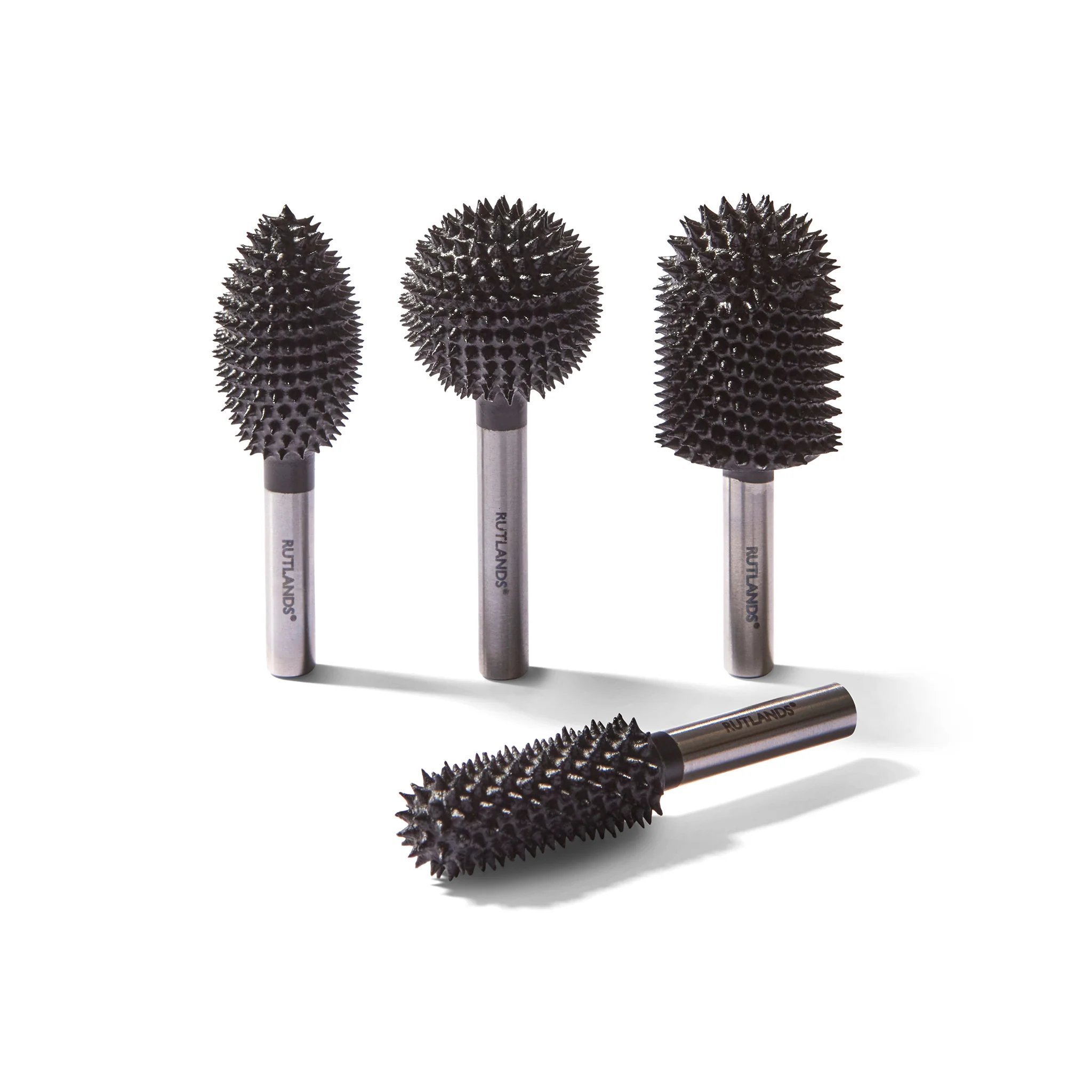 Carbide Rotary Carving Burrs - 6.35mm Shank - Set of 4
