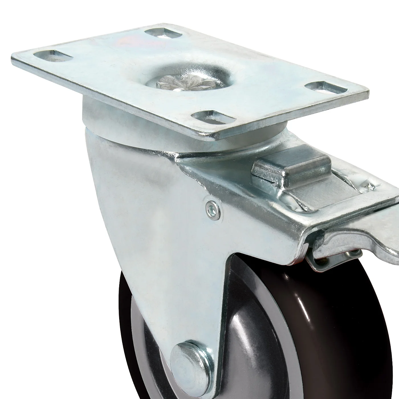 Castors with Brake - 100mm - Pack of 4 - Image 5