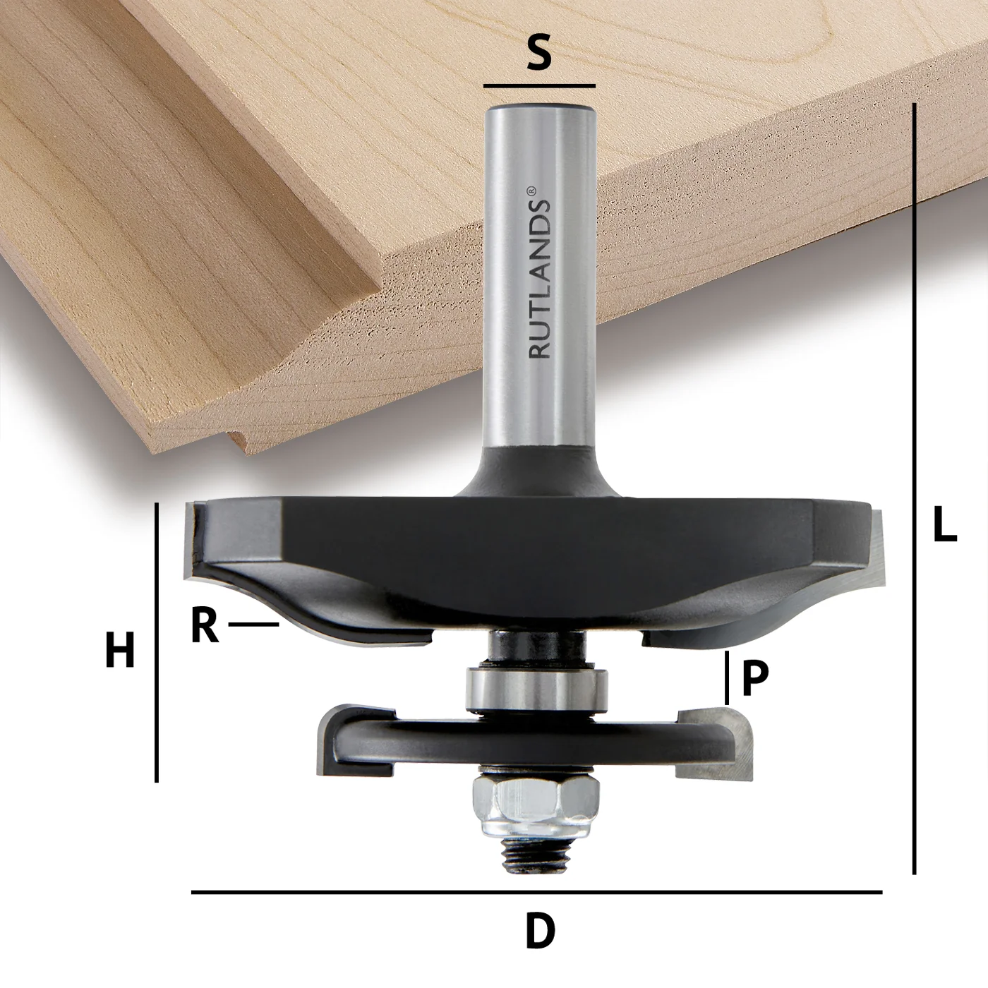 Router Bit Set - Raised Panel Door and Drawer with Backcutter - Ogee - Image 5