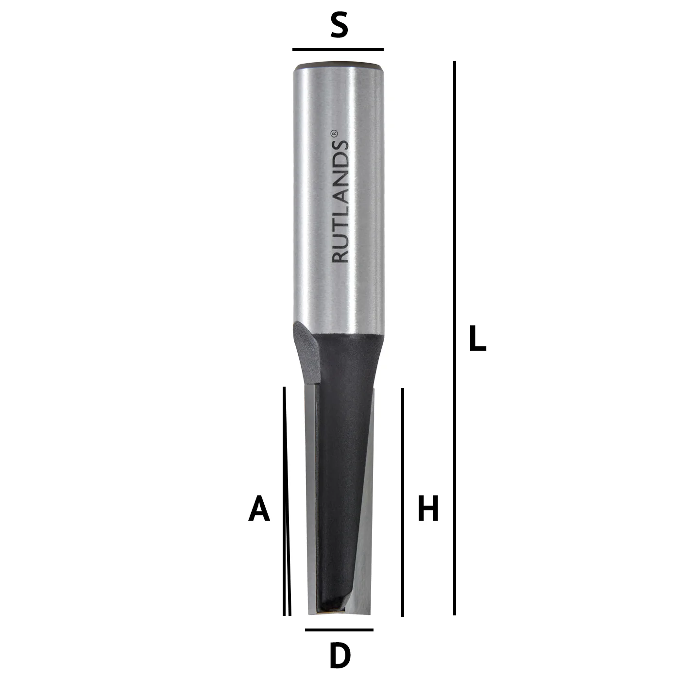 Router Bit - Straight Taper - D=12.7mm H=32mm A=2.5° L=76mm S=1/2" - Image 3