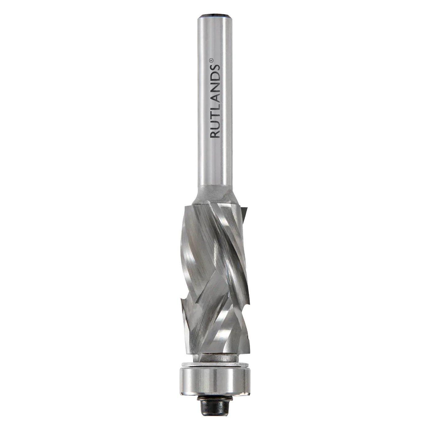 Solid Carbide Router Bit - Spiral Compression Bottom Bearing - D=12.7mm H1=16mm H2=9.5mm L=71mm S=1/4" - Image 4