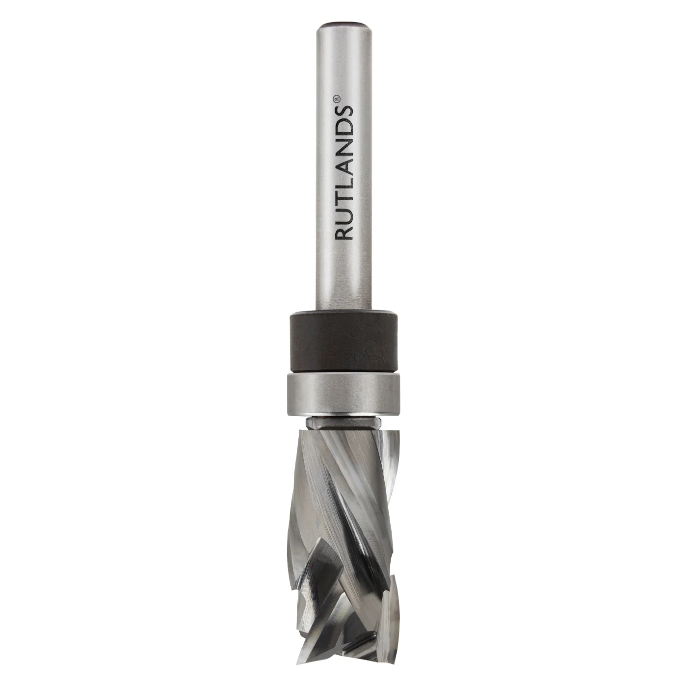 Solid Carbide Router Bit - Spiral Compression Top Bearing - D=12.7mm H1=16mm H2=9.5mm L=71mm S=1/4" - Image 4